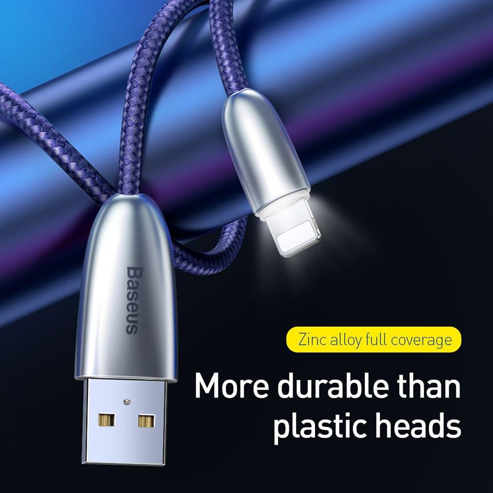 Baseus Torch Data Cable With Indicator Light USB Charger - iP 1.5A 2m