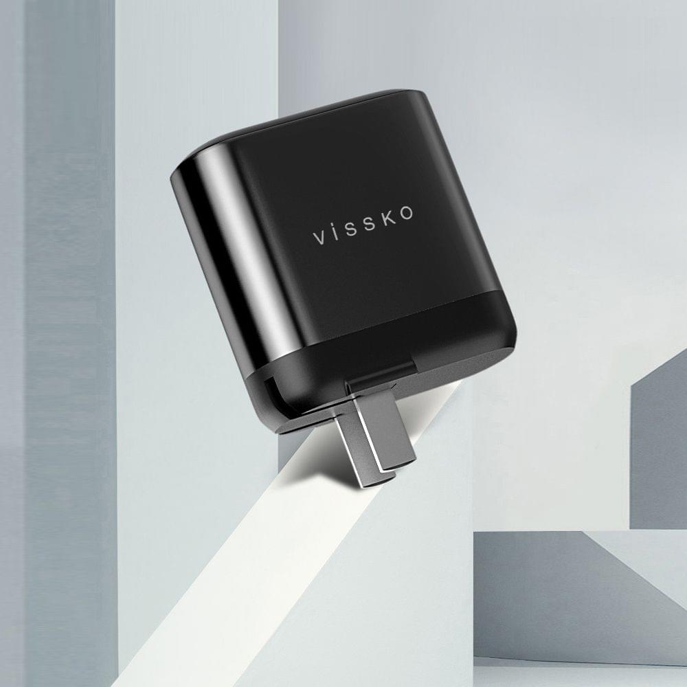 vissko 18W PD Fast Charger Digital Display PD3.0 QC3.0 Quick - EU Plug