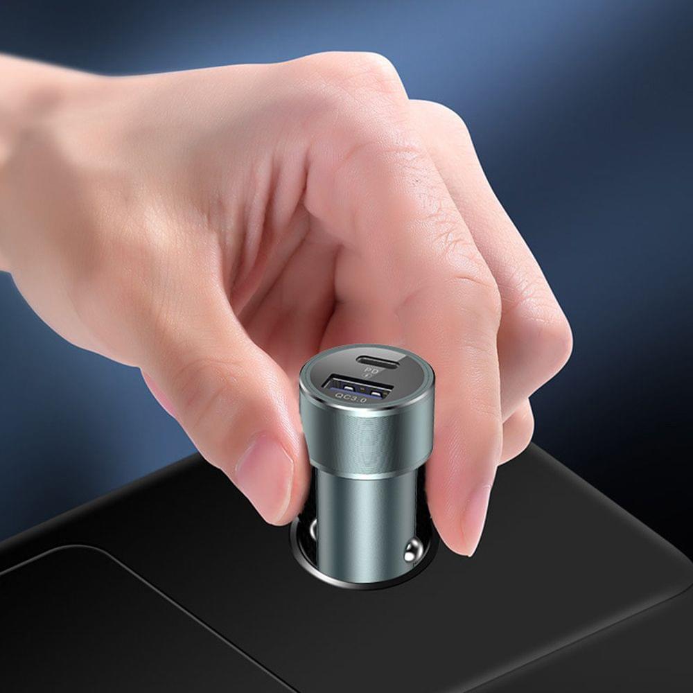 vissko PD USB Car Charger Type-C + USB PD Fast Charger 36W - Type-C And USB