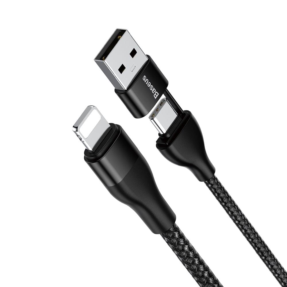 Baseus 2 in 1 PD Charging Cable Dual Output Cable Type-C to
