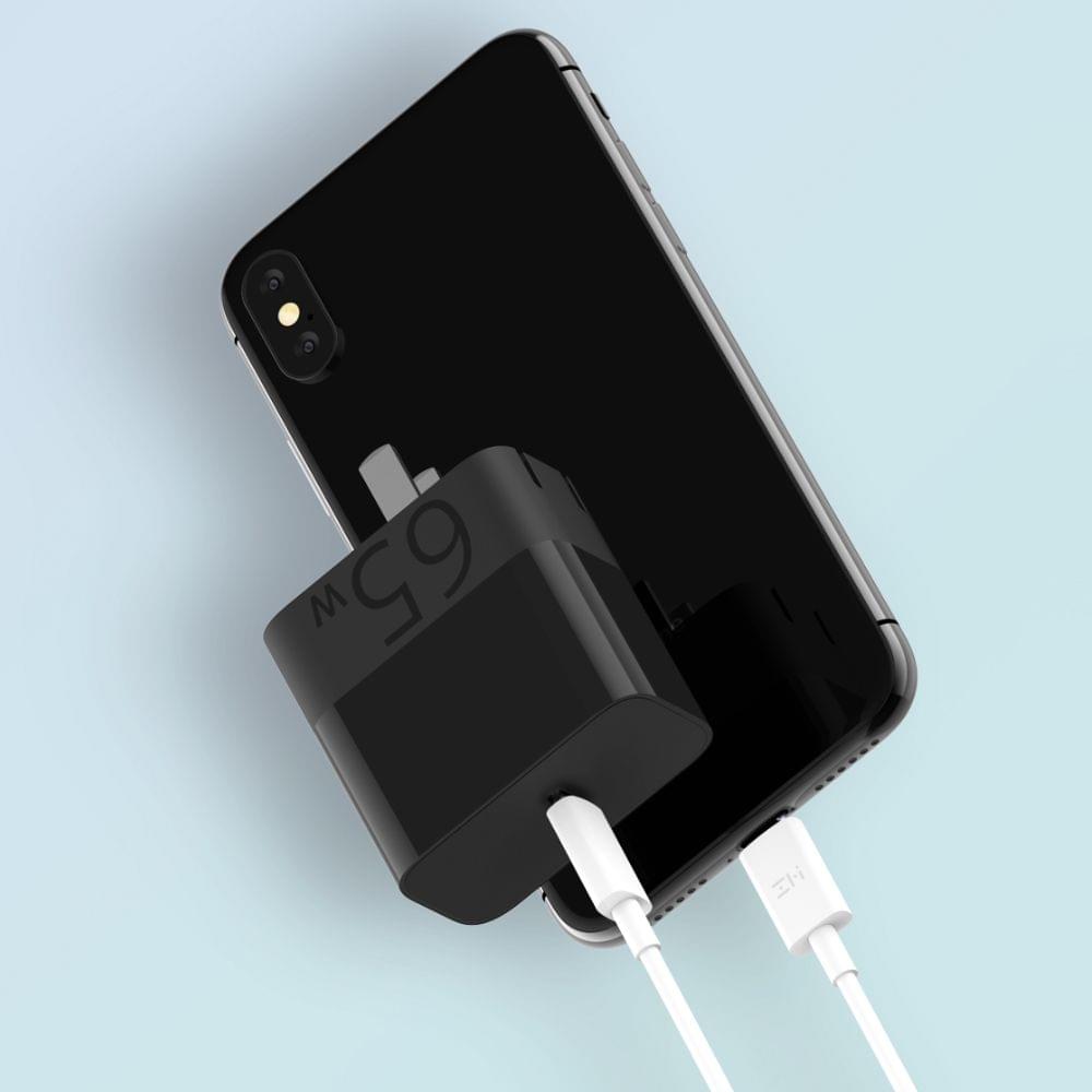 Xiaomi ZMI USB-C Fast Charger 65W With USB-C to USB-C Data