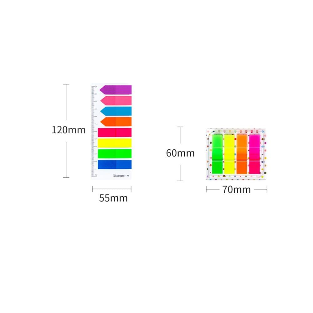 240Pages Xiaomi Youpin Guangbo Fluorescent Indication Label - 8 colors with Scale