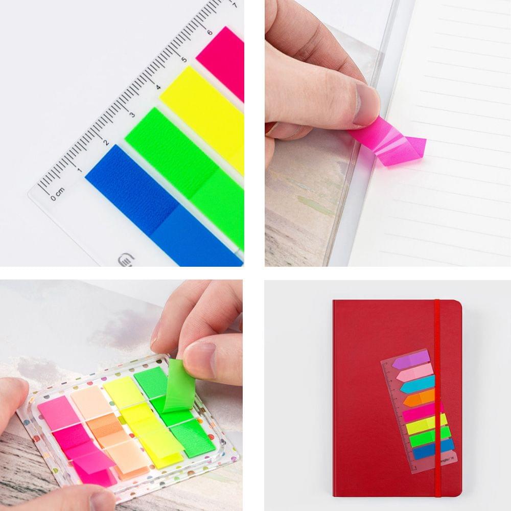 240Pages Xiaomi Youpin Guangbo Fluorescent Indication Label - 8 colors with Scale
