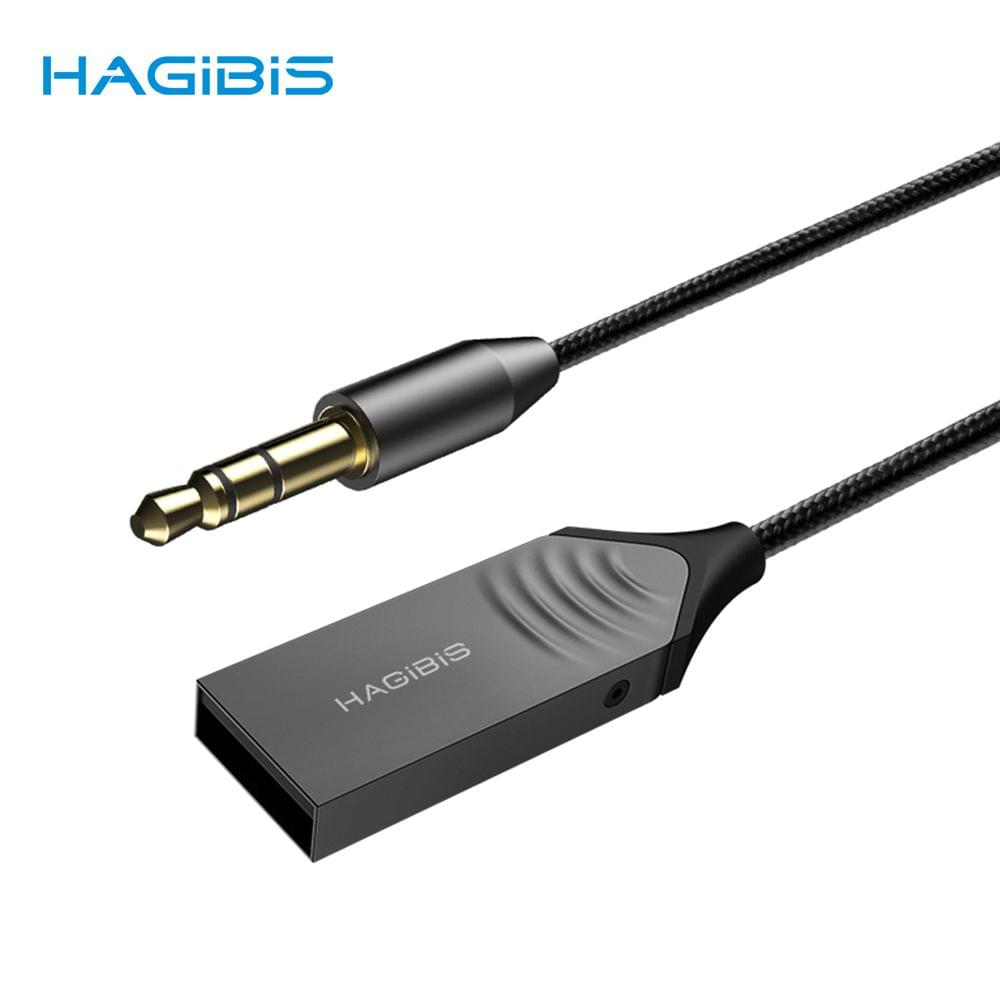 Hagibis AUX BT Receiver 5.0 Stereo Output Built-in Two-way
