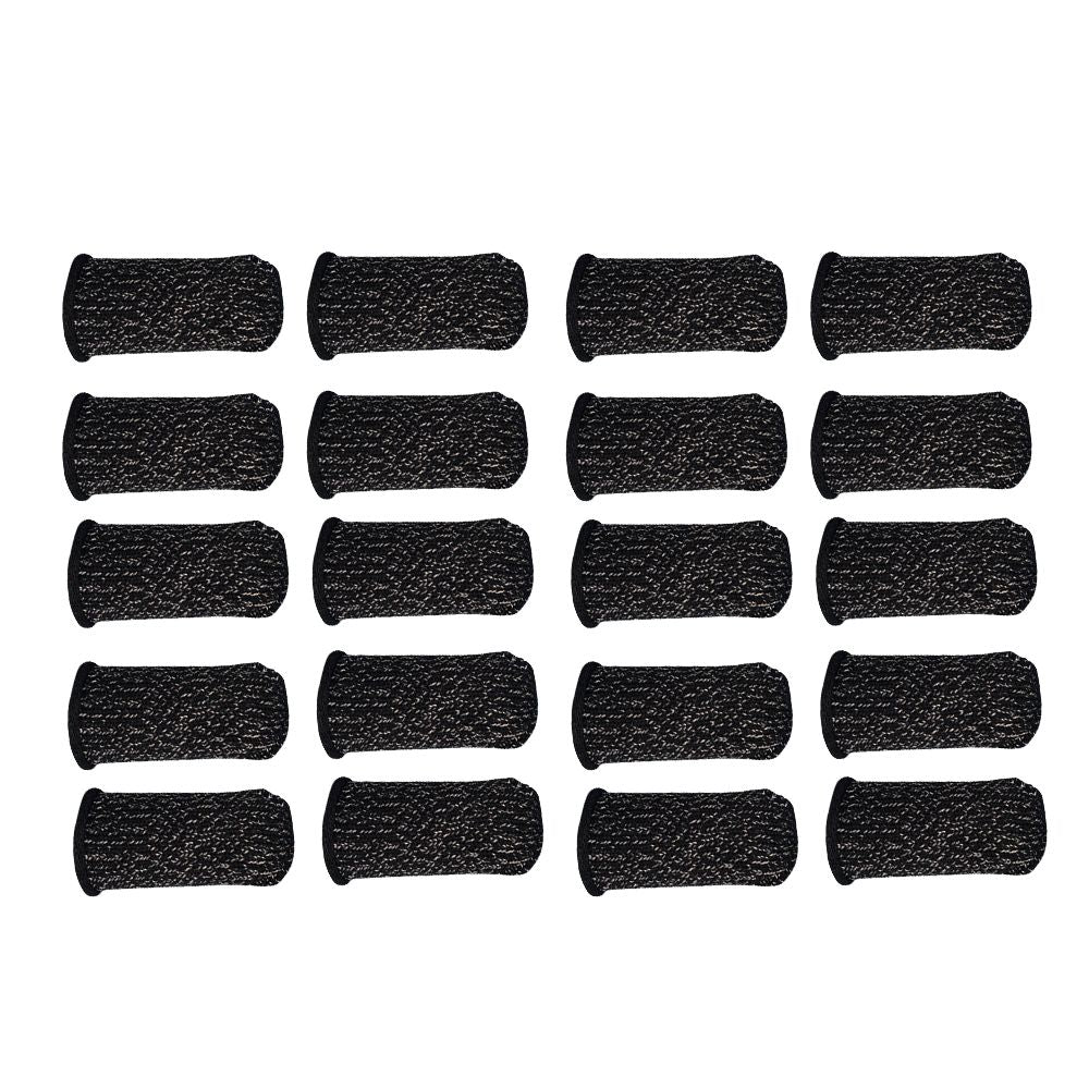 Gaming Finger Sleeve Touchscreen Thumb Sleeve Sensitive - Type A with black hem 20pcs
