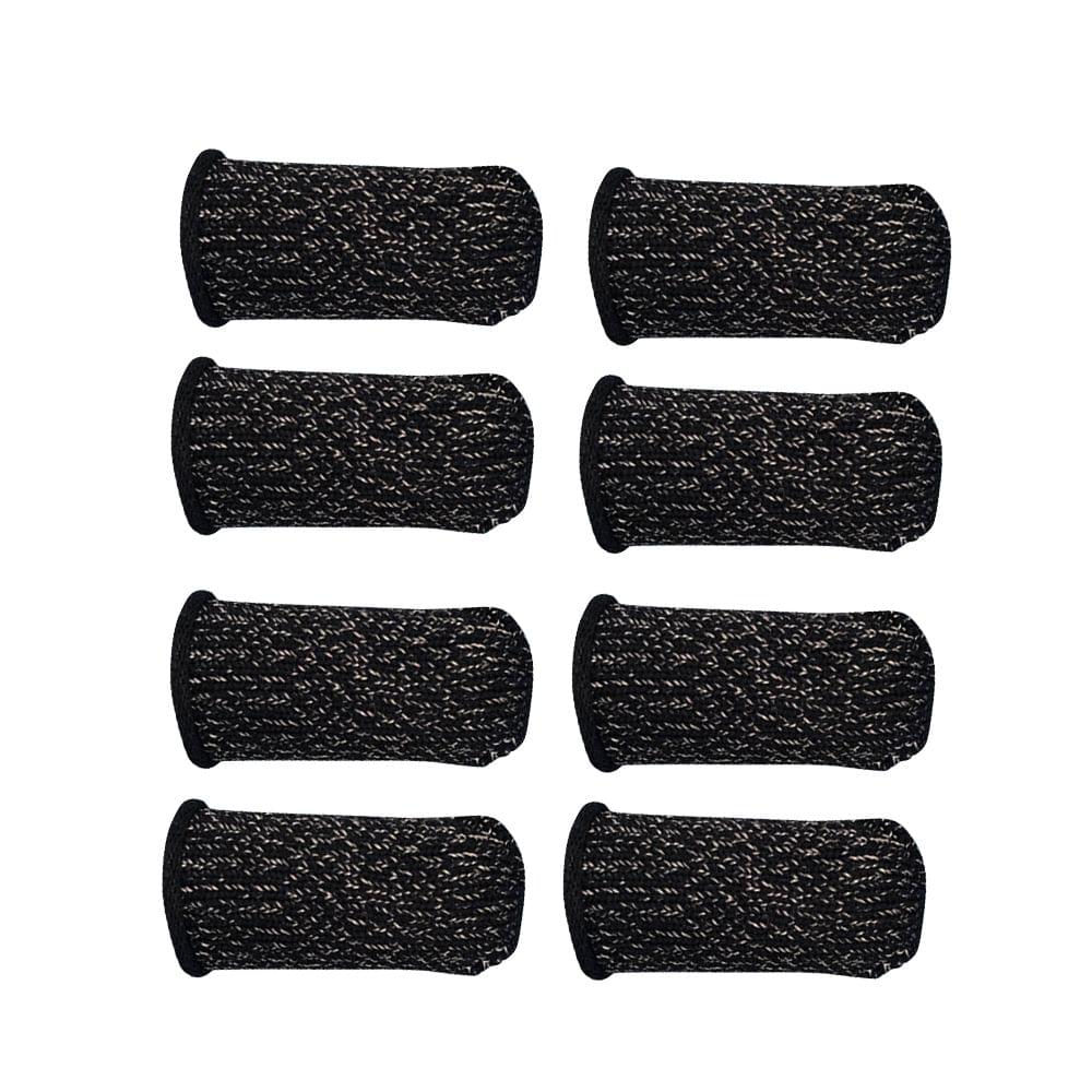 Gaming Finger Sleeve Touchscreen Thumb Sleeve Sensitive - Type A with black hem 8pcs