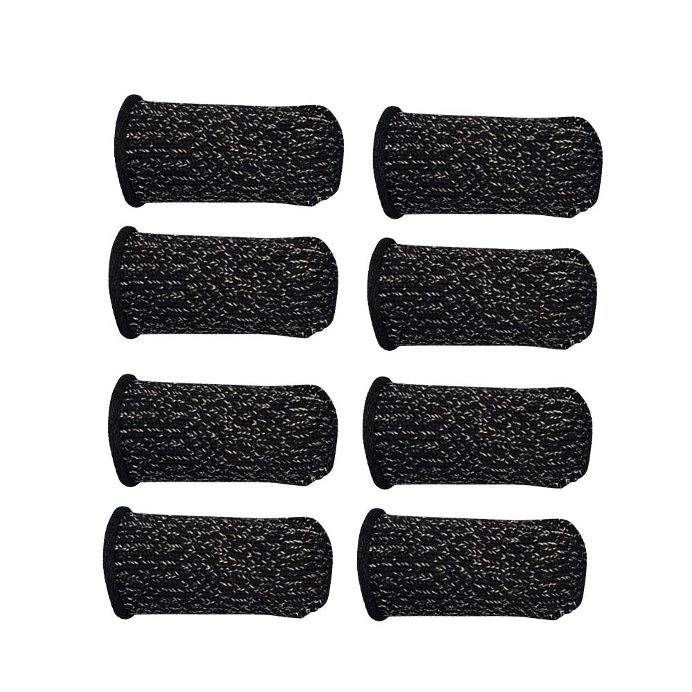 Gaming Finger Sleeve Touchscreen Thumb Sleeve Sensitive - Type A with black hem 8pcs