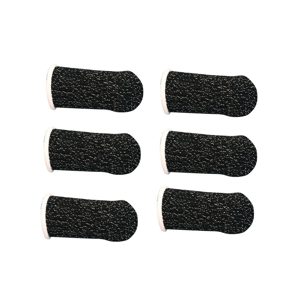Gaming Finger Sleeve Touchscreen Thumb Sleeve Sensitive - Type A with white hem 6pcs
