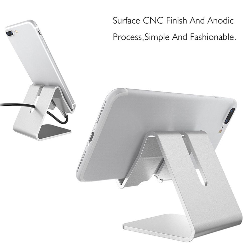 Cell Phone Tablet Stand Desk Thick Case Friendly Phone - Pink Plastic