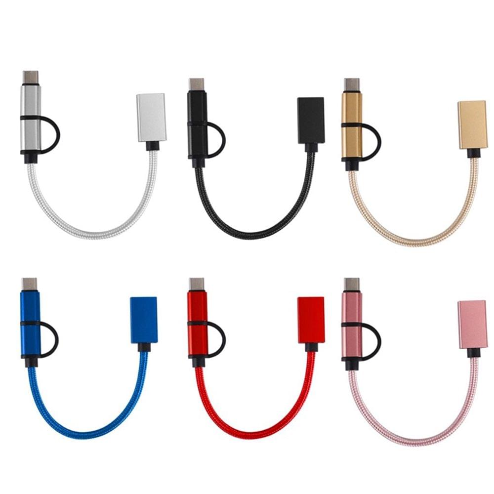 2 in 1 USB OTG Cable Type-C/Micro USB to USB 3.0 Adapter