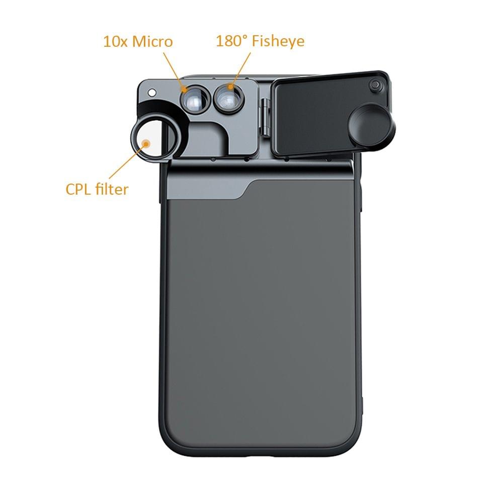 PHOLES Cell Phone Camera Lens Case with CPL Filter 10X Macro