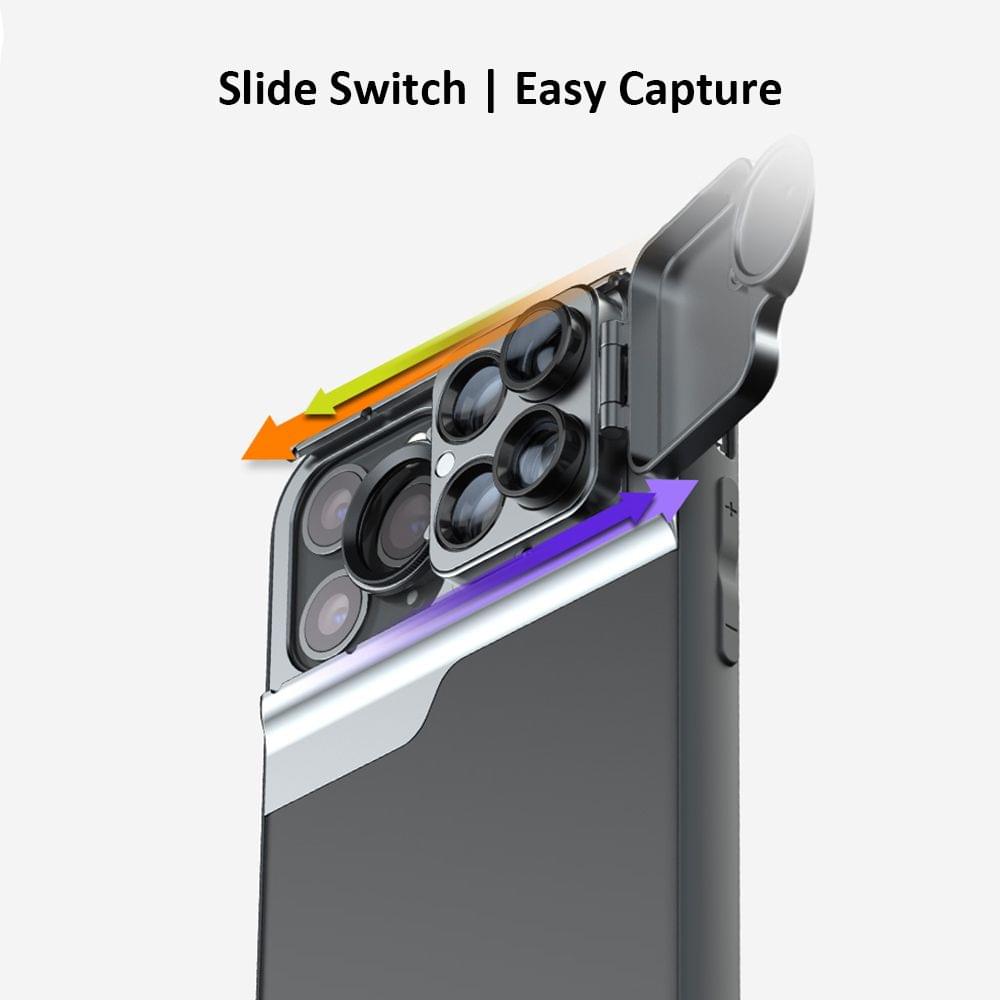 PHOLES Cell Phone Camera Lens Case with CPL Filter 10X Macro