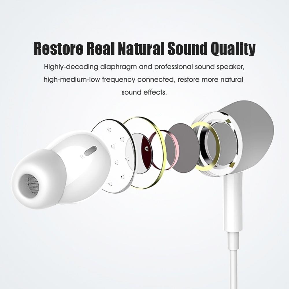 Uniqkart for iPhone iPad iPod In-Ear Earphones 3.5mm Plug Volume