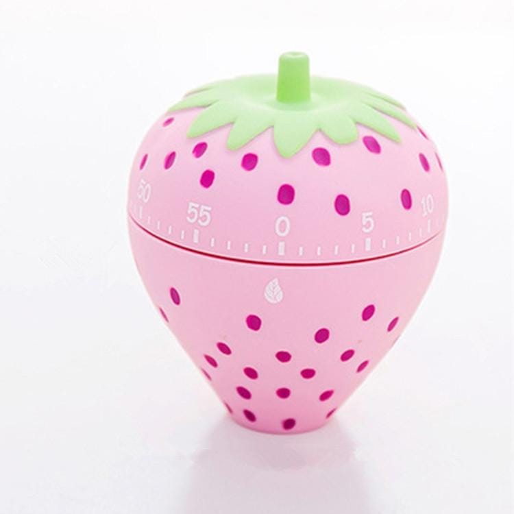 Creative Cartoon Fruit Shape Multi-Function Rotary Timer Learning Work Efficiency Time Manager (Tomato)