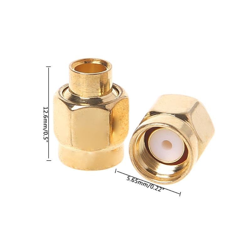 20 PCS SMA-JB3 RF Connector SMA Male Inner Screw & Pin Solder Semi-Rigid