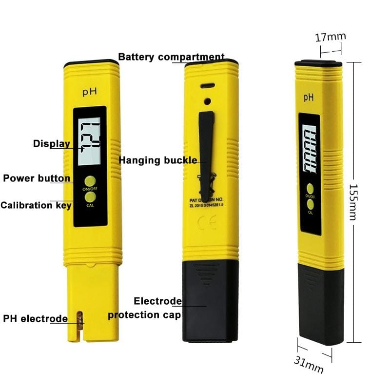 Portable High-precision PH Test Pen PH Acidity Meter PH Water Quality Detection Instrument (Blue)