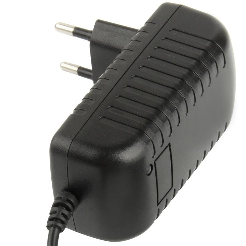 High Quality EU Plug AC 100-240V to DC 12V 2A Power Adapter, Tips: 5.5 x 2.1mm, Cable Length: 1m (Black)