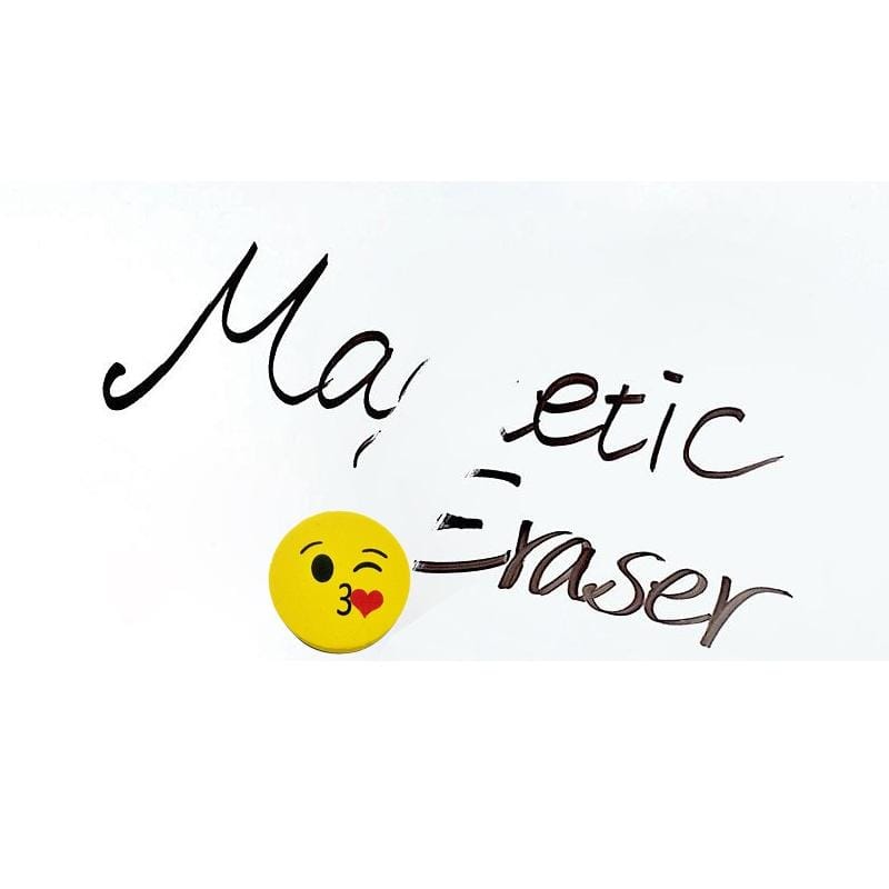 3 PCS Yellow Smile Face Whiteboard Eraser Magnetic Board Erasers Wipe Dry School Blackboard Marker Cleaner 6 Styles Random Color Delivery
