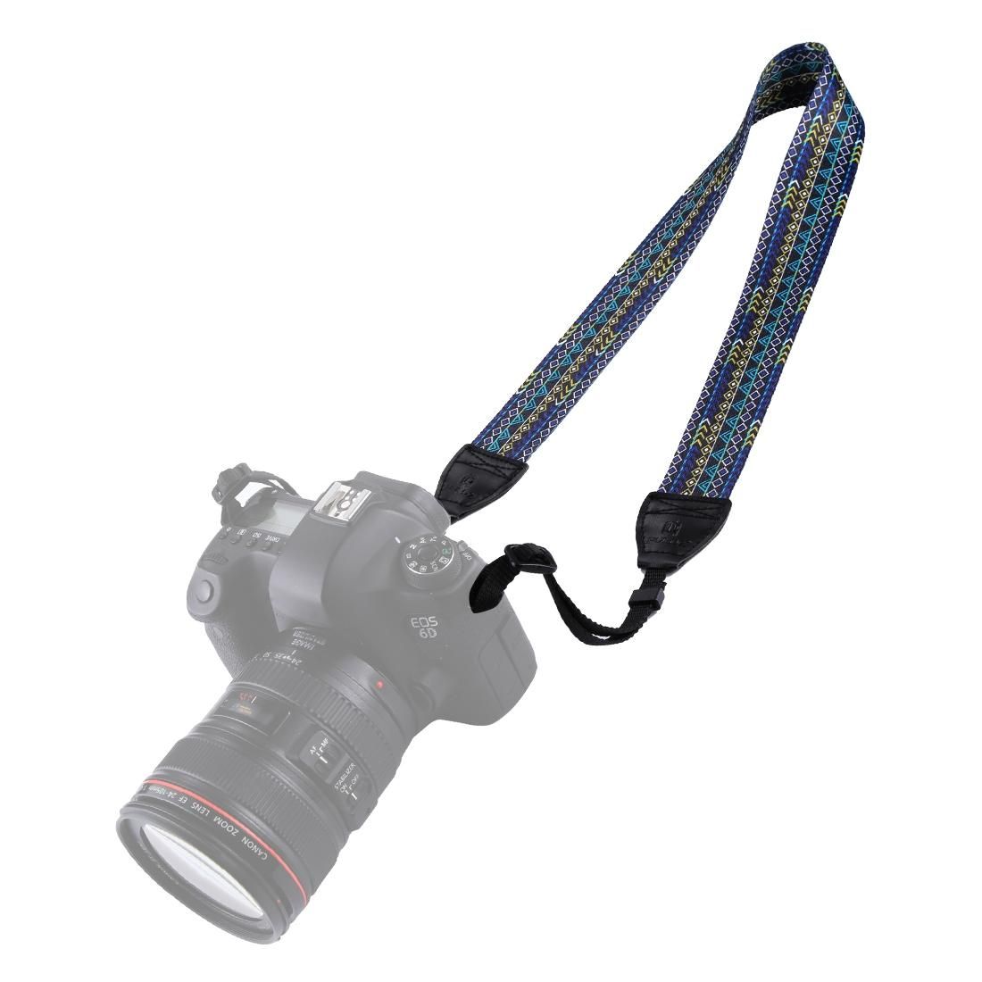 PULUZ Retro Ethnic Style Multi-color Series Shoulder Neck Strap Camera Strap for SLR / DSLR Cameras (Style2)