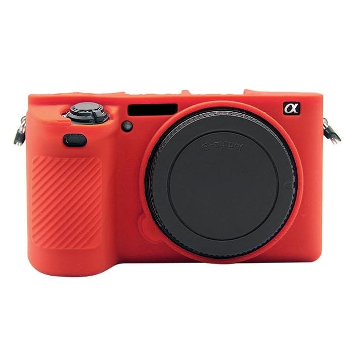 PULUZ Soft Silicone Protective Case for Sony ILCE-6500 (Red)