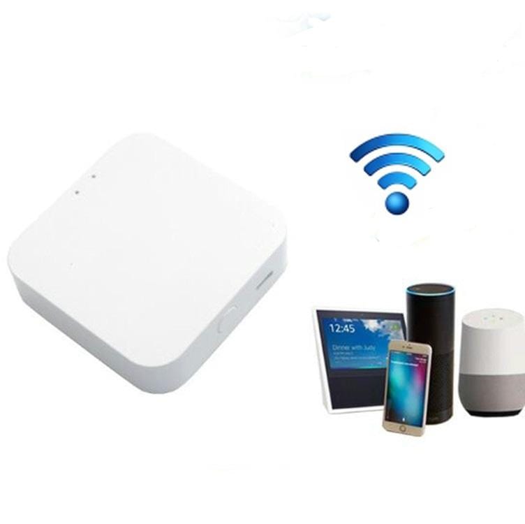 Bluetooth Multifunction Gateway Smart Home Door and Window Sensor Socket Control Center (White)