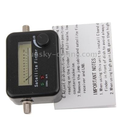 Satellite Finder Signal Search Meter for SAT Dish LNB Directv (Black)