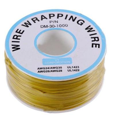 Wrapping Wire Wrap Black 300 Meters AWG30 Cable (Yellow)