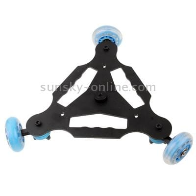 Floor Table Video Slider Track Dolly Car for DSLR Camera (Black)