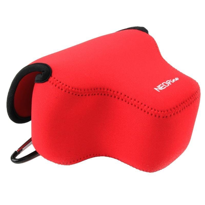 NEOpine Neoprene Shockproof Soft Case Bag with Hook for Canon SX60 Camera (Red)