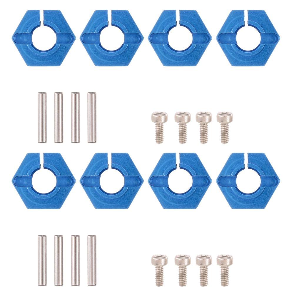 8pcs 1/10 12mm Aluminum Wheel Hex Nuts with Pins Screws for - 8pcs