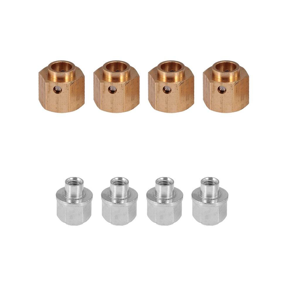 4PCS 12MM Hex Wheel Hubs Hexagonal Adapter for 1:10 RC