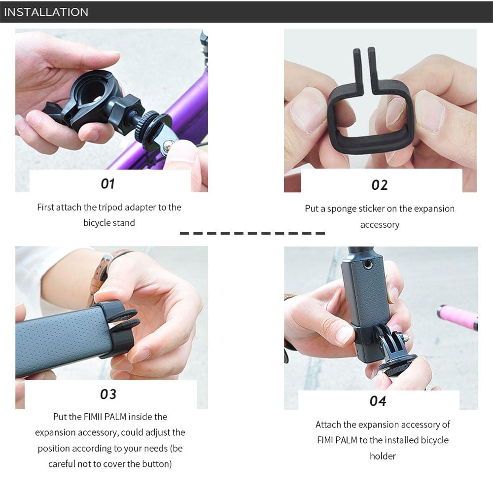 Compatible with FIMI PALM Gimbal Camera Bicycle Mount Holder