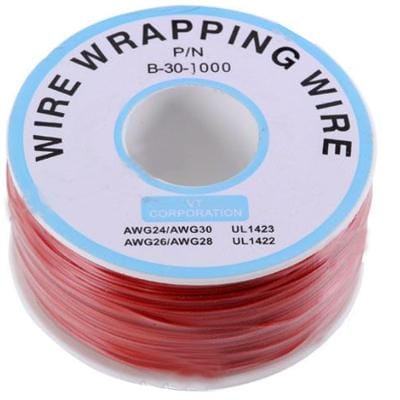 Wrapping Wire Wrap Black 300 Meters AWG30 Cable (Red)