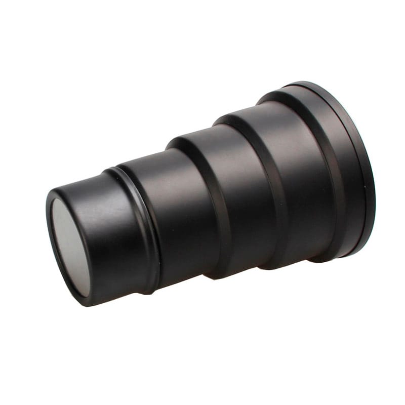Aluminum Alloy Conical Snoot with Color Gels / Honeycomb for Studio Light (Black)