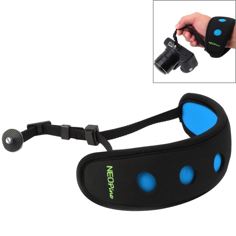 NEOpine Neoprene HS-5 Quick DSLR Camera Wrist Strap with 1/4 inch Screw (Blue)