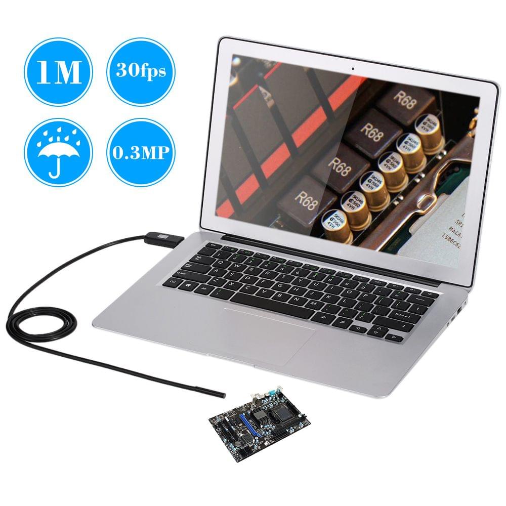 OWSOO 6 LED 5.5MM Lens Endoscope IP67 Waterproof Inspection - 1m