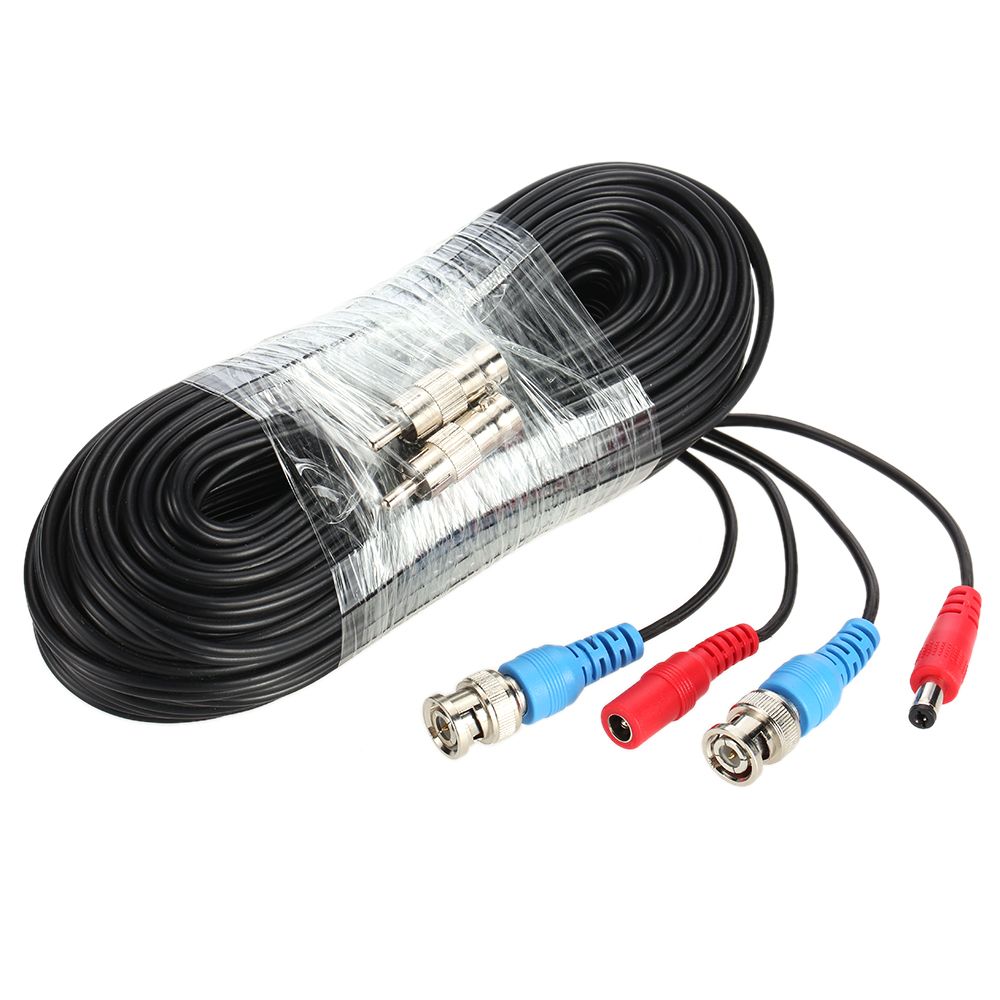 Video Power Siamese BNC Cable 65ft 20m for Analog AHD - 20m
