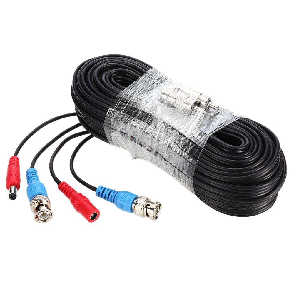 Video Power Siamese BNC Cable 65ft 20m for Analog AHD - 20m