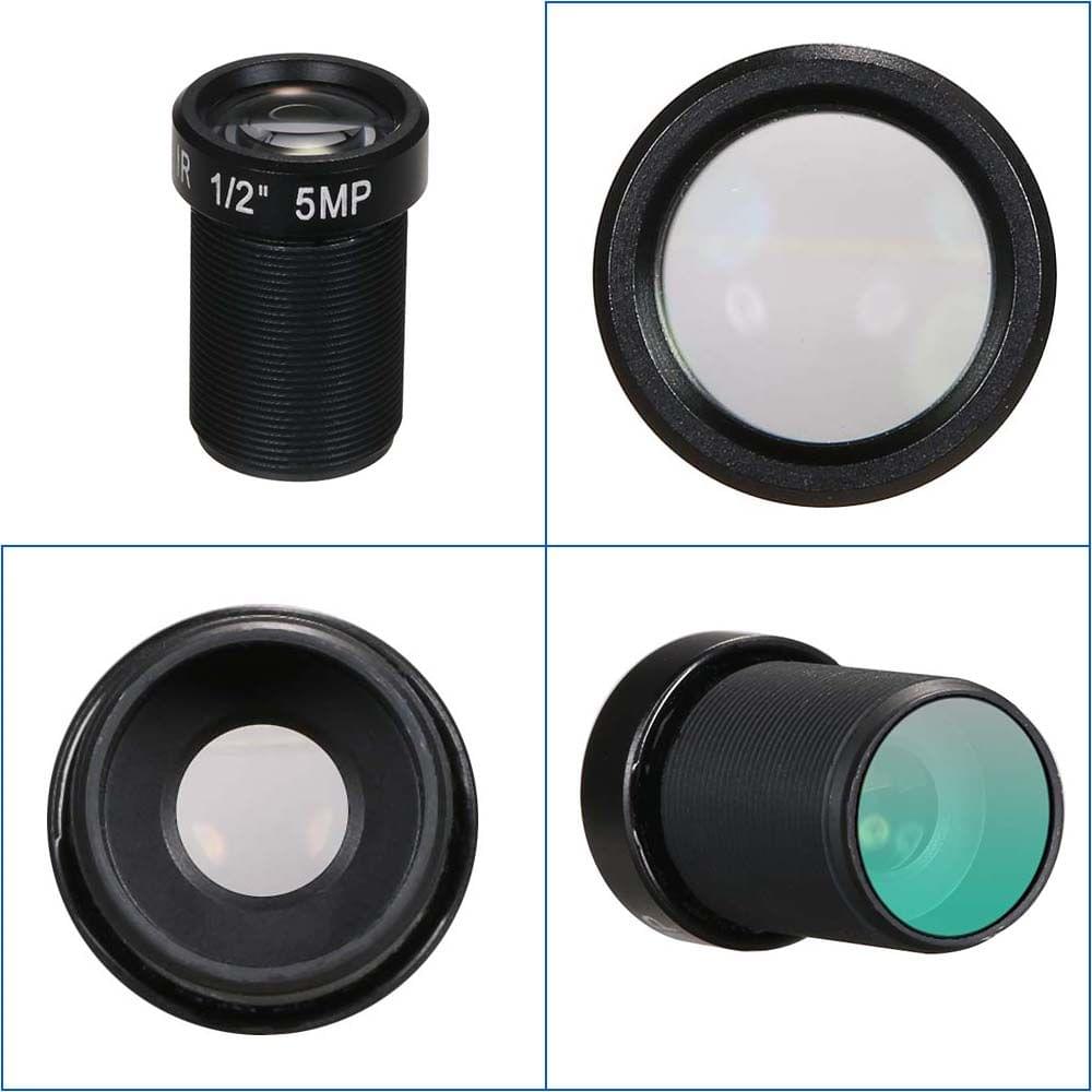 HD 5.0 Megapixel Action Camera Lens 25mm IR Lens M12 Mount