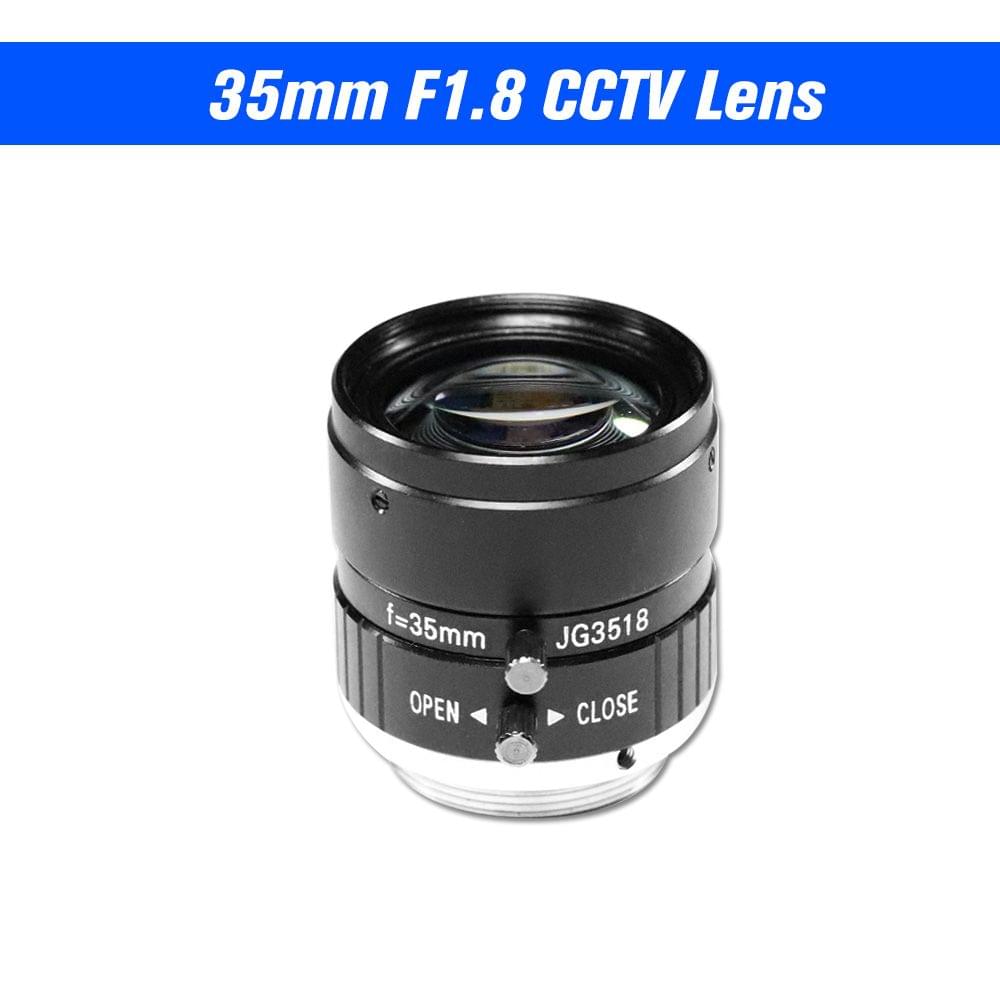 35mm Lens F1.8 CS Mount 5.0 MegaPixel 17.5 Degree Lens