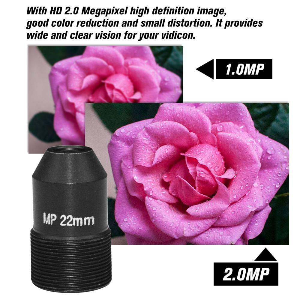 HD 2.0Megapixel Pinhole 22mm Lens CCTV MTV Board Lens M12