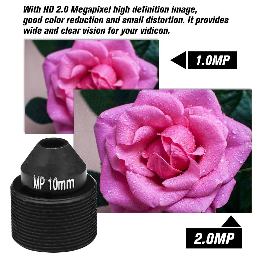 HD 2.0 Megapixel 10mm Lens M12 Pinhole Lens for CCTV
