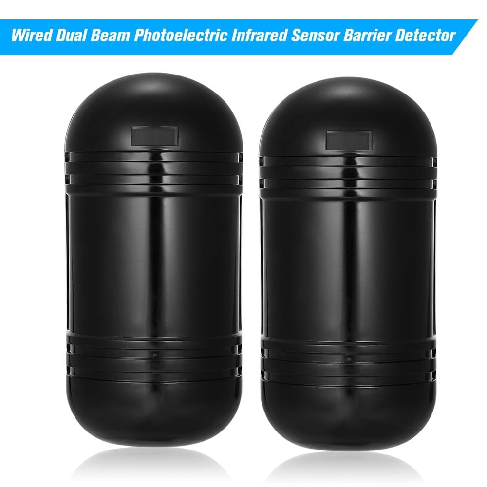 Wired Dual Beam Photoelectric Infrared Sensor Barrier