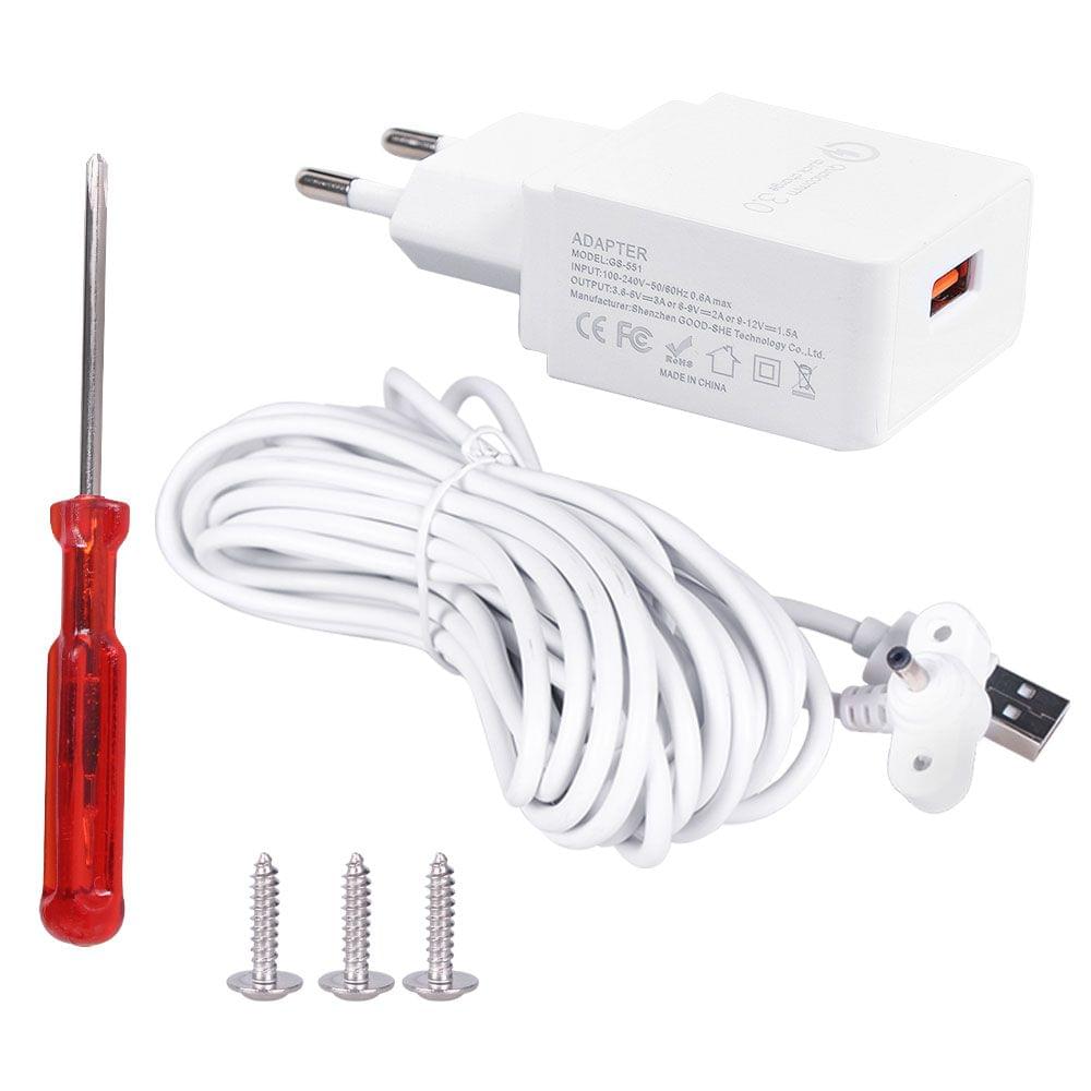 EU Power Adapter Compatible with for Ring Spotlight Cam - EU Plug