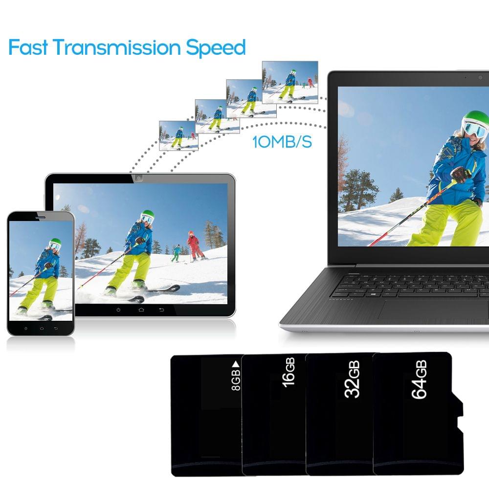 Class 10 TF Card Flash Memory Card Data Storage - 8GB