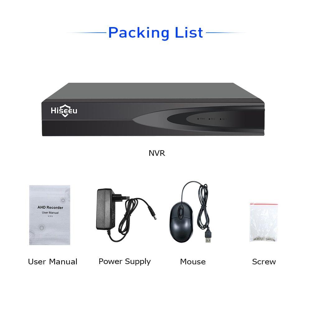 8CH Channel Full HD 1080P NVR Network Video Recorder Support - EU Plug