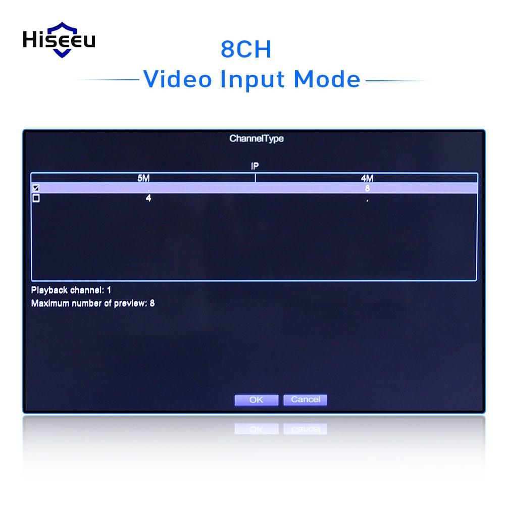 8CH Channel Full HD 1080P NVR Network Video Recorder Support - EU Plug