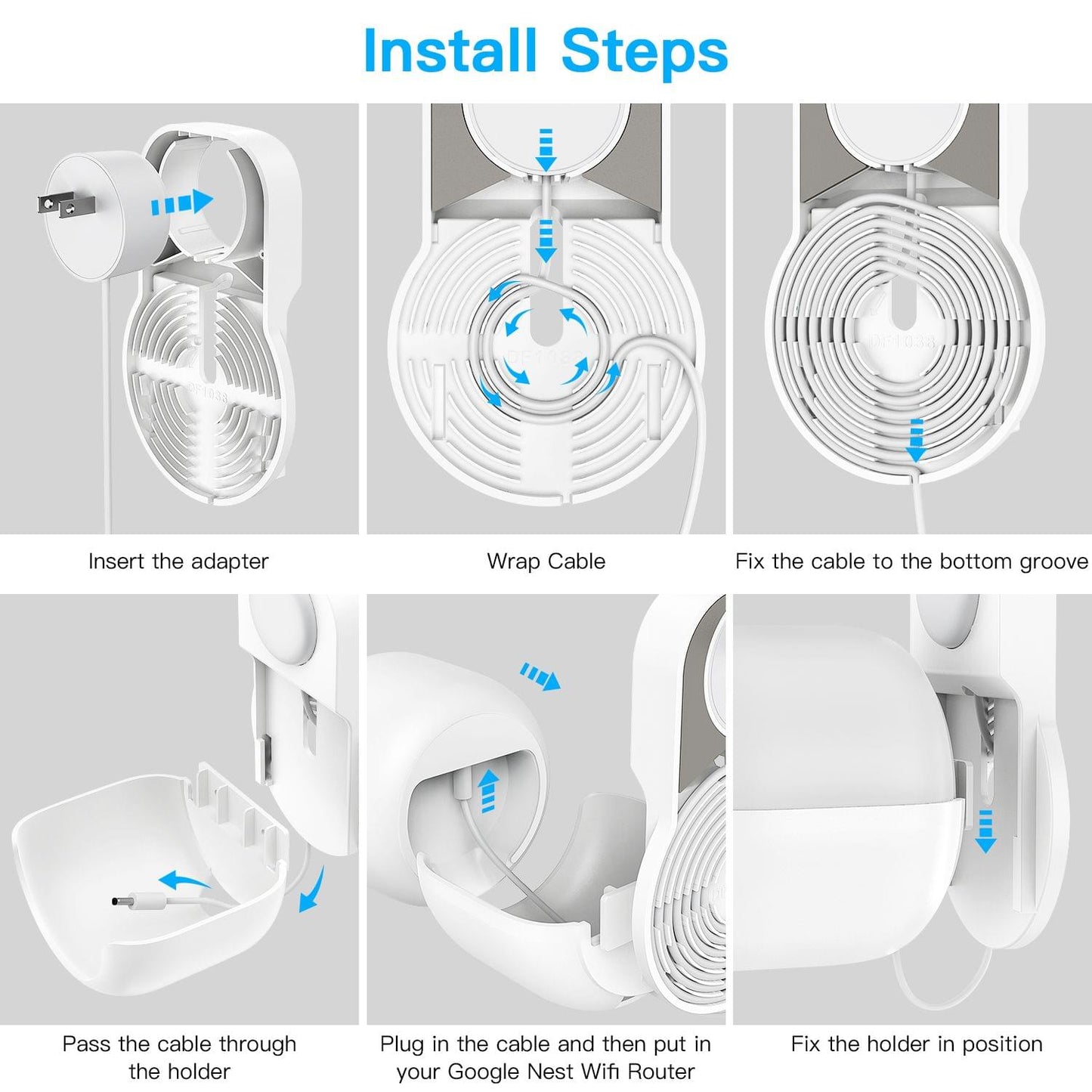 Outlet Wall Mount Holder Only for Google Nest WiFi Router - 2