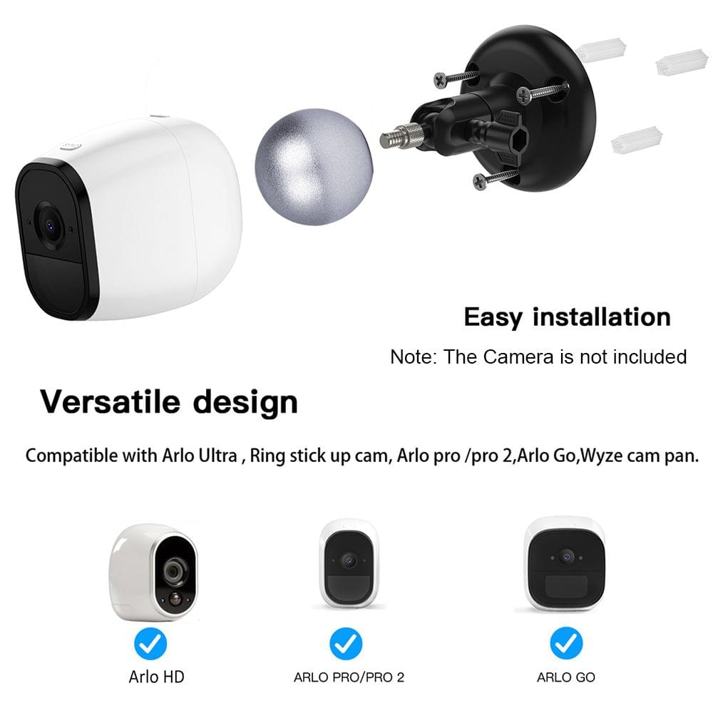 2PCS Magnetic Ball Wall Mount for Arlo HD, Arlo Pro, Arlo - 2