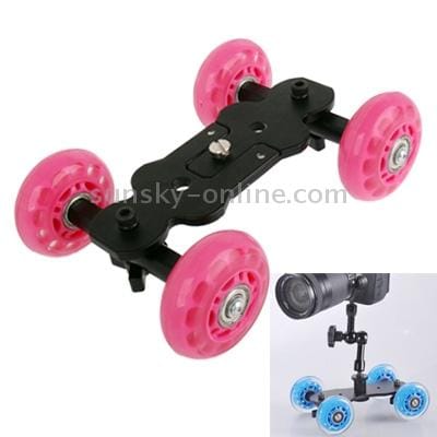 Floor Table Video Slider Track Dolly Car for DSLR Camera (Blue)